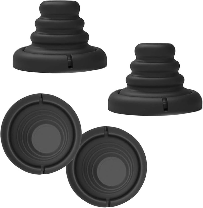 Black Car Door Protective Bumpers 4 Pieces Anti Collision Pads Noise Reduction - Image 1