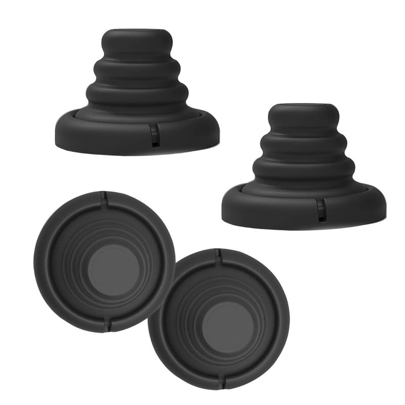 Black Car Door Protective Bumpers 4 Pieces Anti Collision Pads Noise Reduction - Image 2