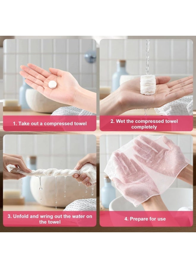 Care Me Mini Compressed Towel 25pcs, Disposable Face Towels, Towels for Camping, Soft Hand Wipe, Portable Cotton Coin Tissue Travel/Home/Outdoor Activities - Image 5