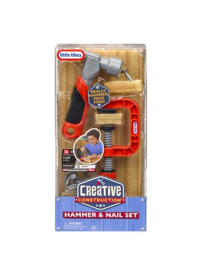 Little Tikes Creative Construction Hammer & 
Nail Set - Image 1