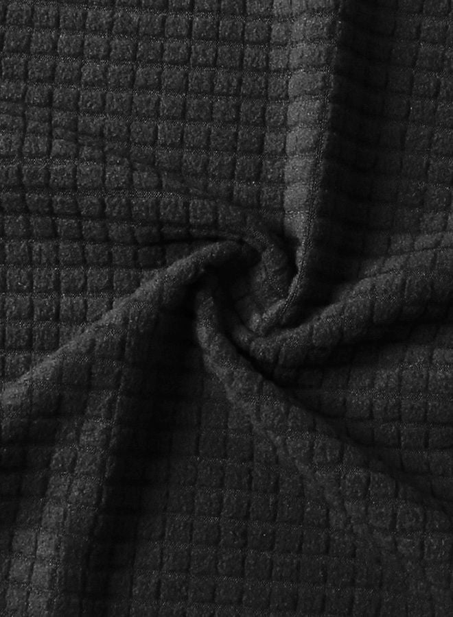 NIBEMINENT Anti-Slip Soft Sofa Cover Black 35x7x27centimeter - Image 3