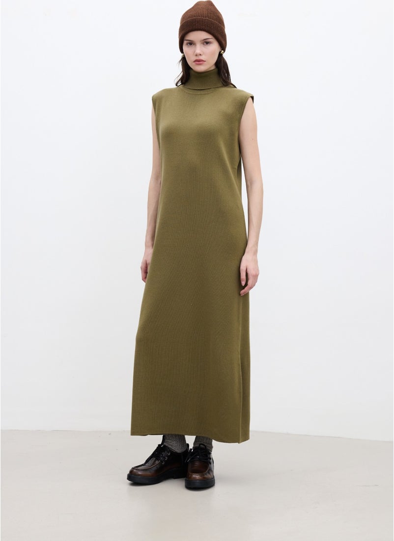 Sleeveless High Neck Knit Dress Green - pzsku/ZA8350193385701FC1339Z/45/_/1741272109/5b983bd1-6718-4461-9f34-2ec1b0d3921d