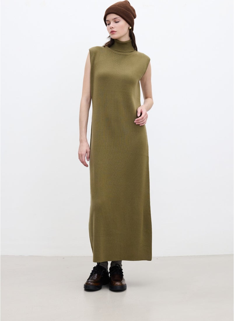 Sleeveless High Neck Knit Dress Green - pzsku/ZA8350193385701FC1339Z/45/_/1741272117/9baa0faa-a42c-4f20-816b-539466d06f2f