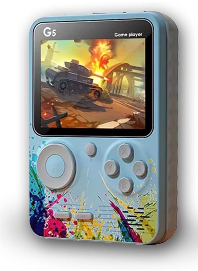 null - "Handheld Game Console – Game Boy Style, 500-in-1 Color Screen with 500 Classic Games (Blue)" - Image 1
