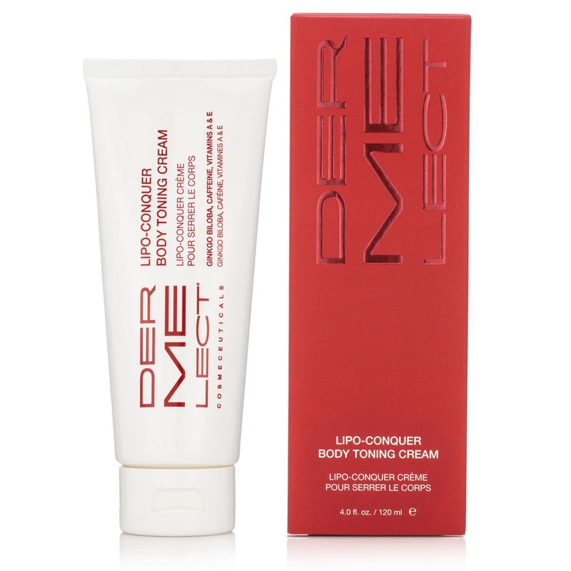 Dermelect Lipo Conquer Body Toning Cream for Body Anti Aging Cream with Retinol, Caffeine, Ginkgo Biloba, Tightening & Firming for Love Handles Cellulite Sagging Loose Skin Dimpling Stretch Marks 4 oz - Image 1