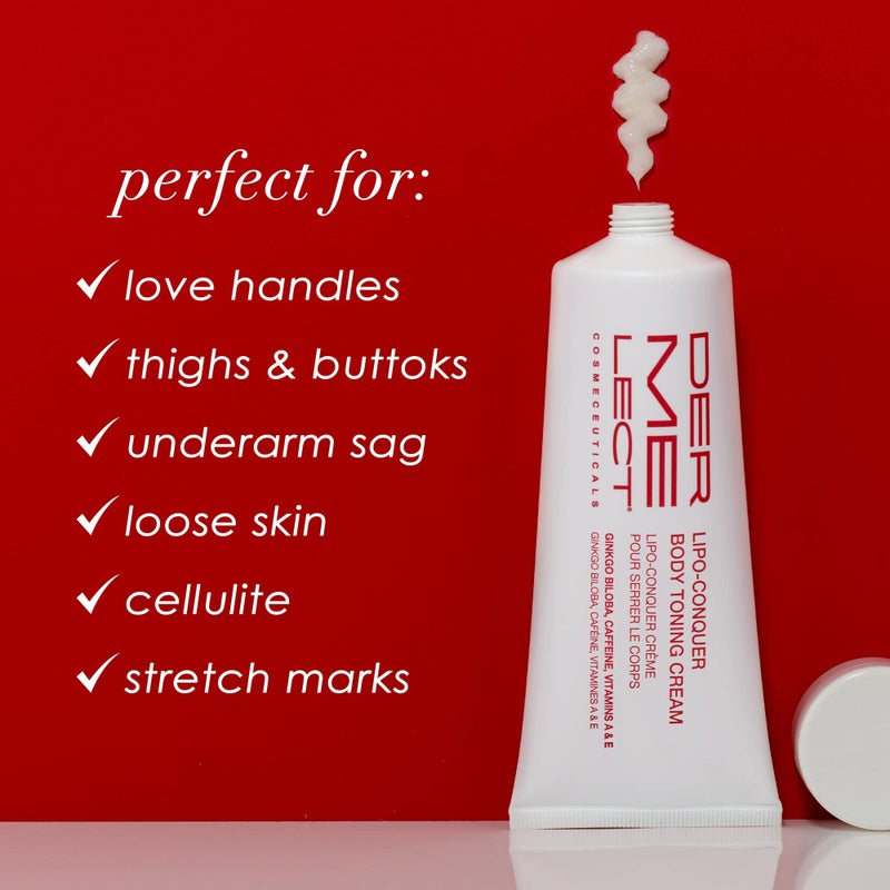 Dermelect Lipo Conquer Body Toning Cream for Body Anti Aging Cream with Retinol, Caffeine, Ginkgo Biloba, Tightening & Firming for Love Handles Cellulite Sagging Loose Skin Dimpling Stretch Marks 4 oz - Image 2