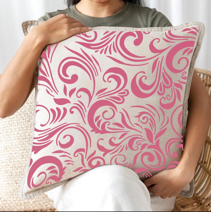 zosylley Damask Stencils for Walls 12inch Damask Stencil Large Texture Stencils for Painting on Wood Furniture Canvas Paper Fabric - Image 5