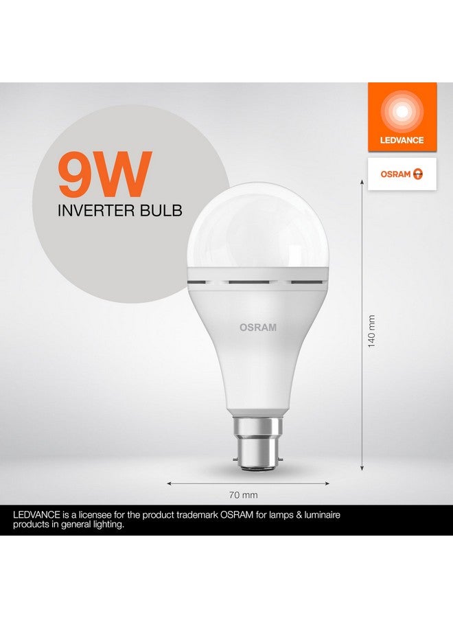 LEDVANCE Osram 9W Inverter Bulb B22D | Emergency Lamp | Cool White - Energy Saving | Rechargeable LED Bulb | Pack of 4 - Image 3