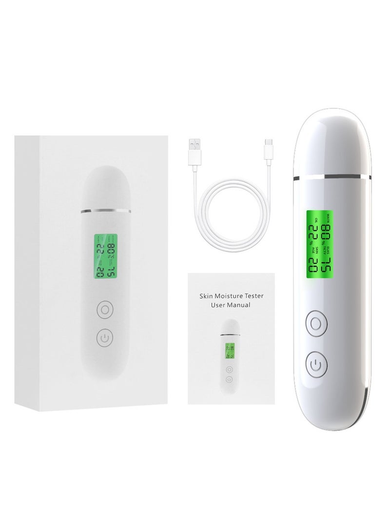 general Rechargeable Skin Moisture Tester Smart Face Skin Oil Detector Mask Fluorescent Tester - Image 1