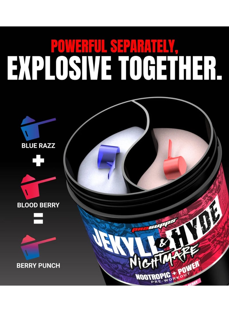 ProSupps Jekyll & Hyde Nightmare Dual Tub Blue Razz/Blood Berry Total 40 serving - Image 5