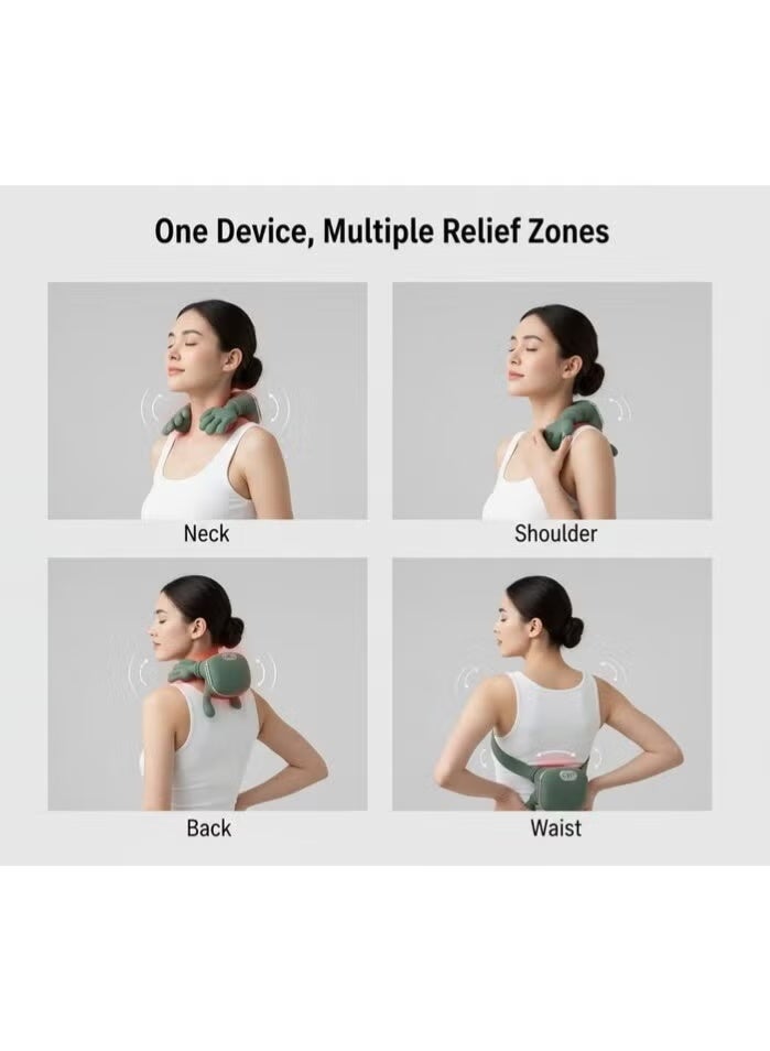 Finger neck massager, portable rechargeable electric massager for neck and shoulders with heating function - Image 3