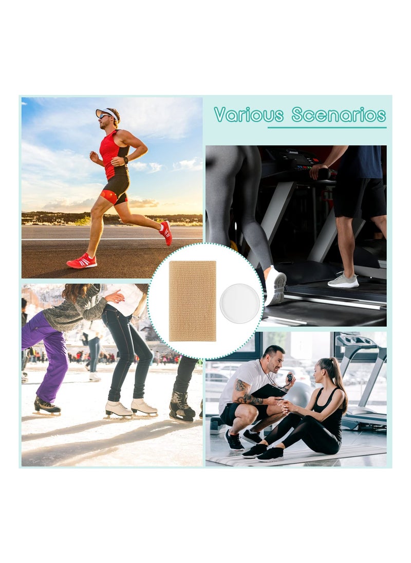 SYOSI - Cross Ankle Gel Sleeve Padded Skate Socks Ankle Protector Gel Sleeve Socks Gel Pads Ankle Support Brace Pad Skateboard Accessories for Skating Riding Ski Ankle Protection Foot Support Socks 4 Pieces - Image 1
