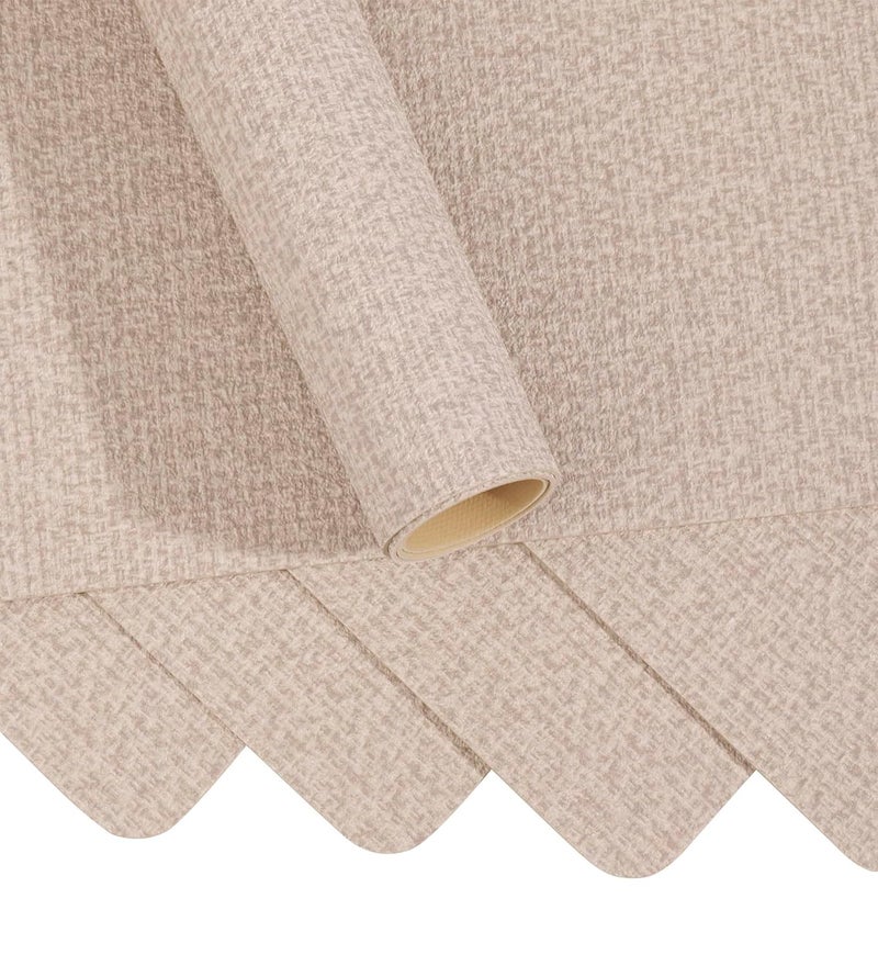 OBSESSIONS Set of 6 Premium Beige PVC Table Placemats 30x45 cm Heat Resistant Water Repellent Wipeable Stain Resistant and Easy to Maintain Perfect for Protecting Your Dining Table - Image 5
