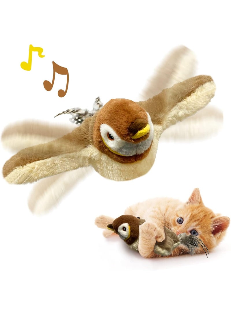Cat Toys Flapping Bird Smart Electric Pet Boredom Relief Toy, Automatic Cat Teaser, Rechargeable for Cats and Dogs