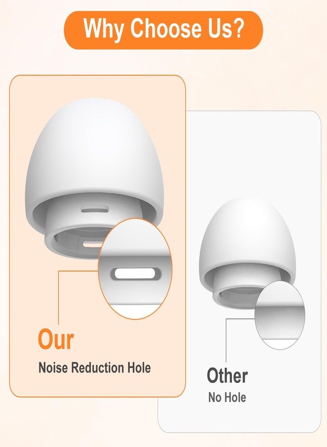 Link Dream 4 Pairs Link Dream Airpod Pro Ear Tip Replacement and Cleaner Pen Kit Set for AirPods Pro/AirPods Pro 2 Silicon Ear Buds Tips - Image 3