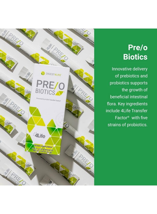 4life 4Life Pre/o Biotics - Prebiotic and Probiotic Blend for Microbiome, Gut, and Immune System Support - Digestive Health Supplement - 15 Packets - Image 3