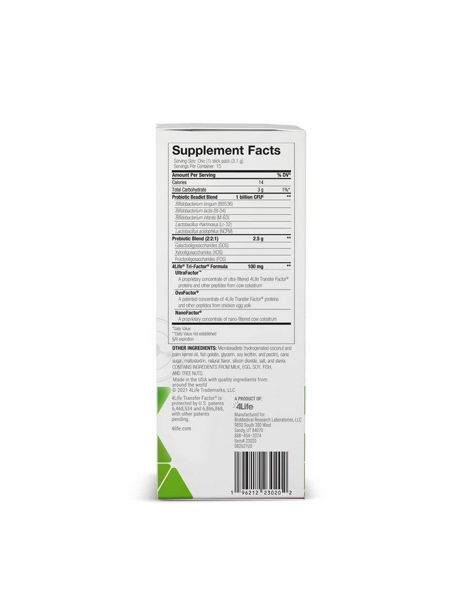 4life 4Life Pre/o Biotics - Prebiotic and Probiotic Blend for Microbiome, Gut, and Immune System Support - Digestive Health Supplement - 15 Packets - Image 2