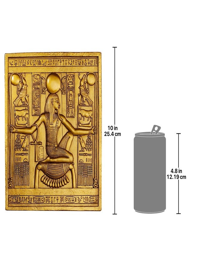 Design Toscano WU68176-Parent Egyptian Temple Stele Tutankhamen Plaque,Full Color 10 Inch - Image 3