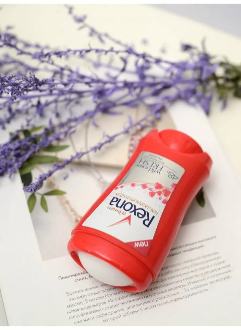 Rexona Women Deodorant Stick Wild Roses Fresh 48H Protection Alcohol Free - Image 4