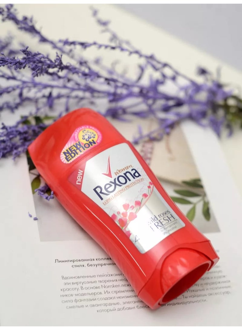 Rexona Women Deodorant Stick Wild Roses Fresh 48H Protection Alcohol Free - Image 3