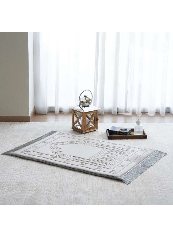 Pan Home سجادة صلاة توغو 80x120 سم - رمادي فاتح - Image 1