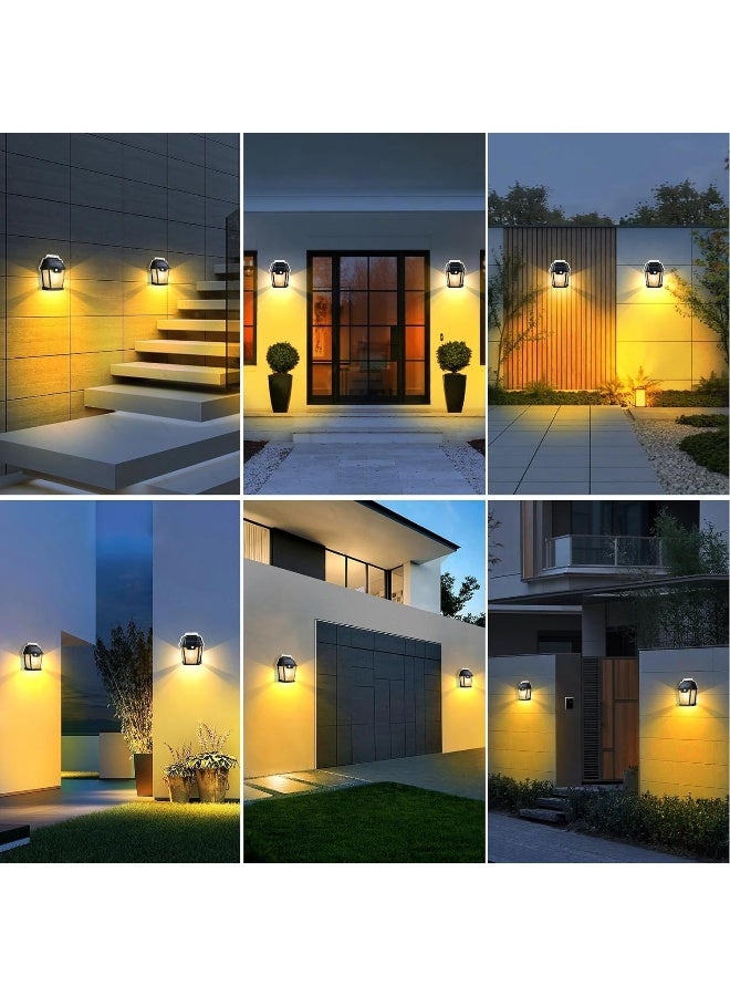 SAFENHAND Solar Interaction Wall Lamp Outdoor Light Wireless Dusk to Dawn Motion Sensor with 3 Modes LED Wall Sconce Waterproof Solar Light Wall Mount Light Outdoor & Indoor Lantern 18W (3)