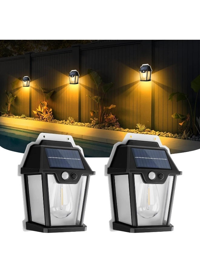 SAFENHAND Solar Interaction Wall Lamp Outdoor Light Wireless Dusk to Dawn Motion Sensor with 3 Modes LED Wall Sconce Waterproof Solar Light Wall Mount Light Outdoor & Indoor Lantern 18W (3)