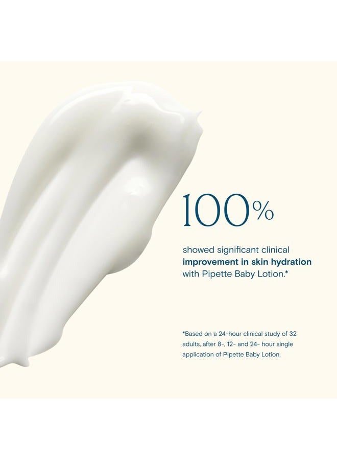 pipette Baby Lotion, Fragrance Free, Hydration & Natural Moisture of Baby's Delicate Skin, Made with Ceramides and Renewable Plant-Derived Squalane, 5.7 fl oz (Pack of 2) - Image 3