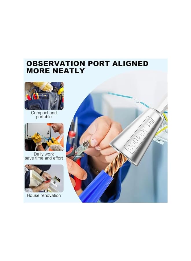 PROMASS 2PCS Wire Twister Tool for Drill, Drill Wire Twister, Wire Twister Wire Connector Wire Twisting Tool, Wire Nut Twister for Electrical Power Drill - Image 4