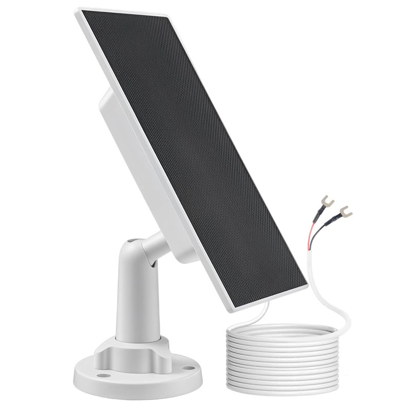 BECOMFY Solar Charger for Ring Doorbell with Built-in Energy Storage â€“ Solar Panel Compatible with Ring Battery Doorbell Plus/Pro and Video Doorbell 3/3 Plus/4, Weatherproof Continuous Charging - Image 1