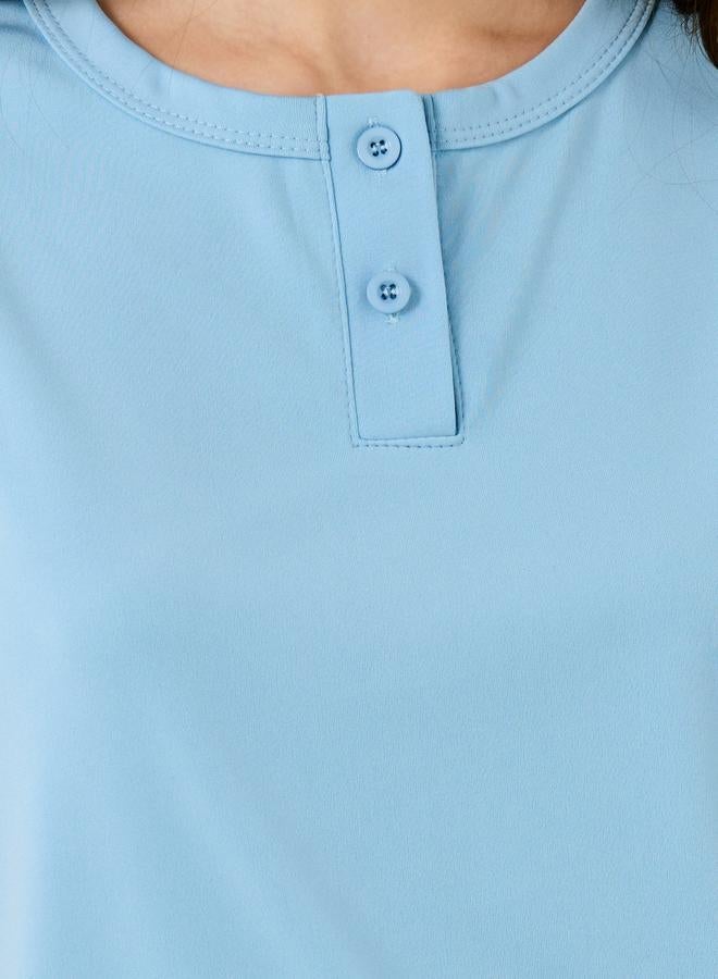 Take Two Solid Sleeveless Round Neck Top - Image 3