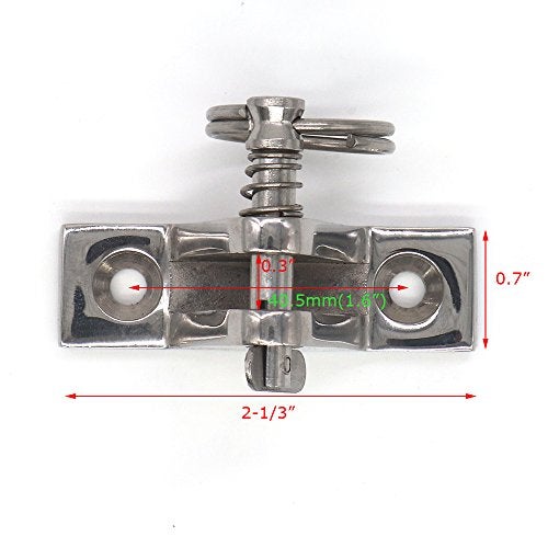 VTurboWay 2 Pack Bimini Top Deck Hinge with Removable Pins, 316 Stainless Steel - Image 4