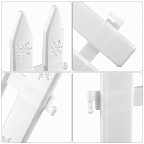URATOT 15 Pieces White Plastic Picket Fence: 12 Inches, Stylish Decor for Pets, Kids & Parties - Image 4