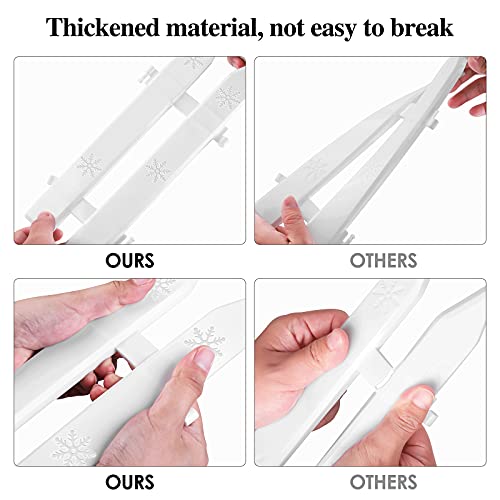 URATOT 15 Pieces White Plastic Picket Fence: 12 Inches, Stylish Decor for Pets, Kids & Parties - Image 3