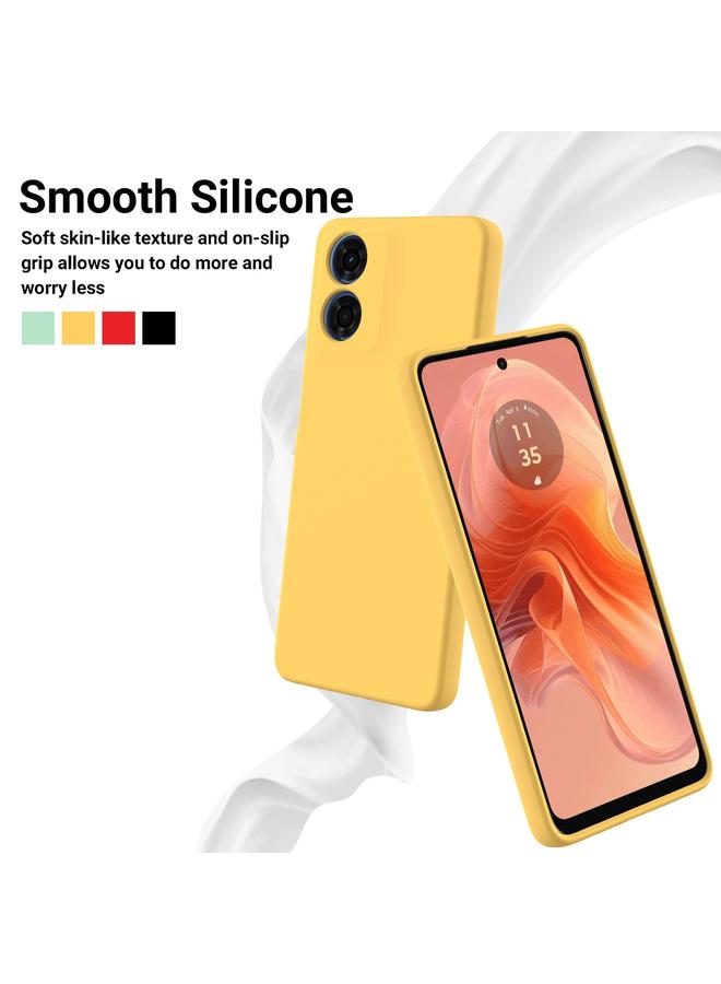 إيروريكس جراب لهاتف Motorola Moto E14، جراب هاتف مقاوم للصدمات من السيليكون السائل بلون نقي - Image 3