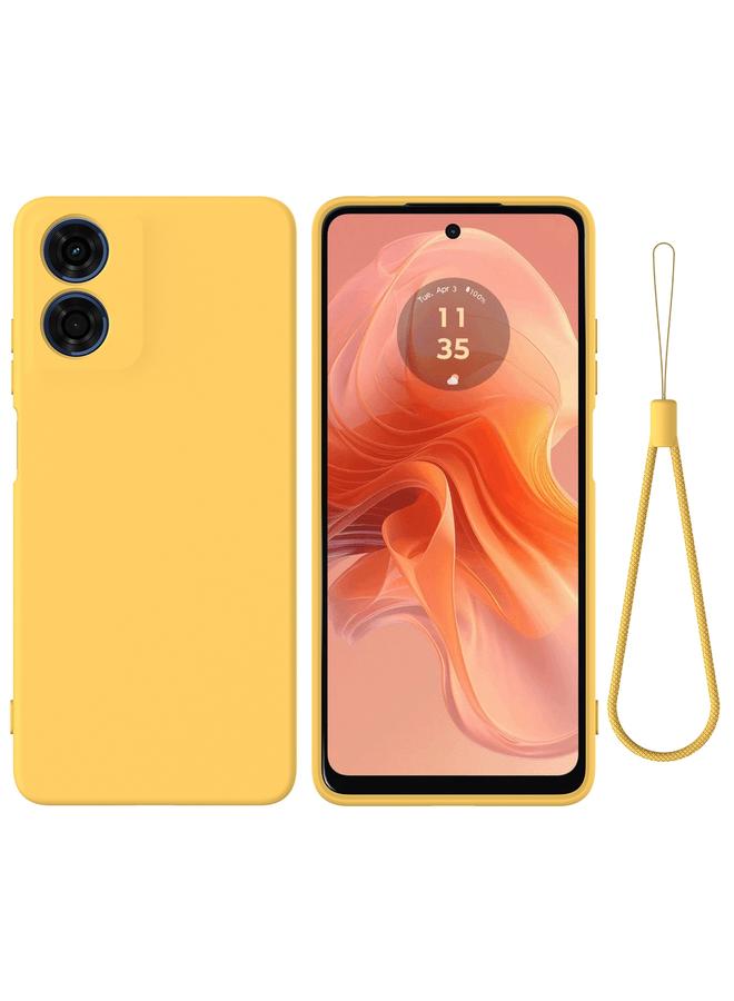 إيروريكس جراب لهاتف Motorola Moto E14، جراب هاتف مقاوم للصدمات من السيليكون السائل بلون نقي - Image 1