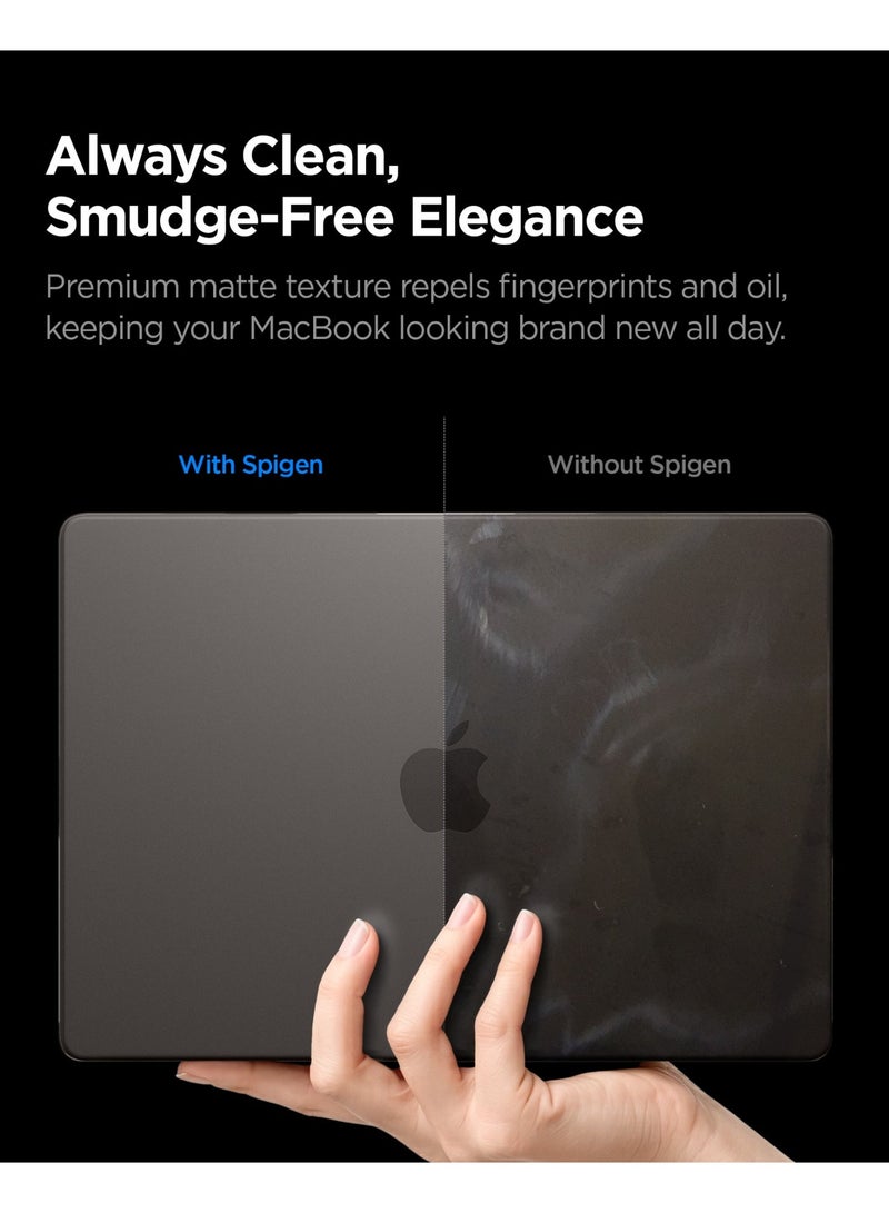 Spigen Air Skin for MacBook Pro 16 inch Case M5/M4/M3/M2/M1 Pro Max 2026/2025-2021 Ultra Slim Thin Cover Translucent Matte Protective Shell - Frost Black - Image 3