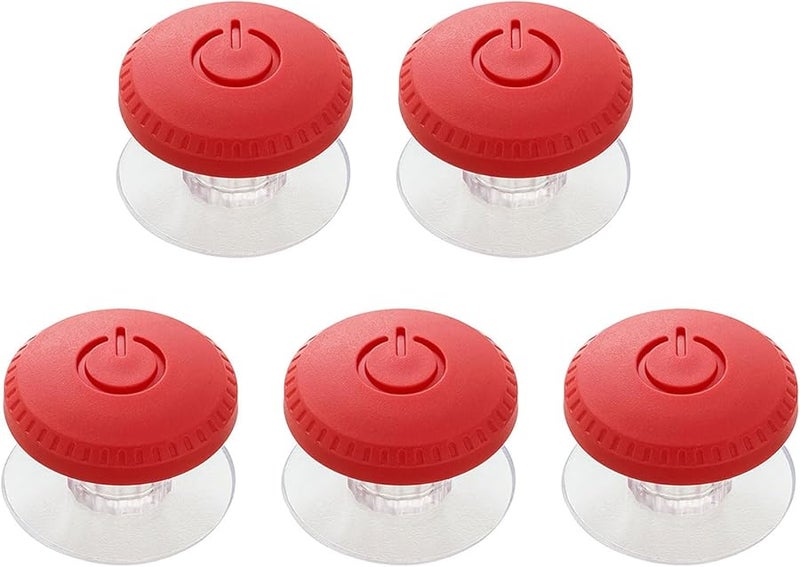 Red Toilet Press Button Sticky Handle 5pcs Water Saving Bathroom Auxiliary Device - Image 2