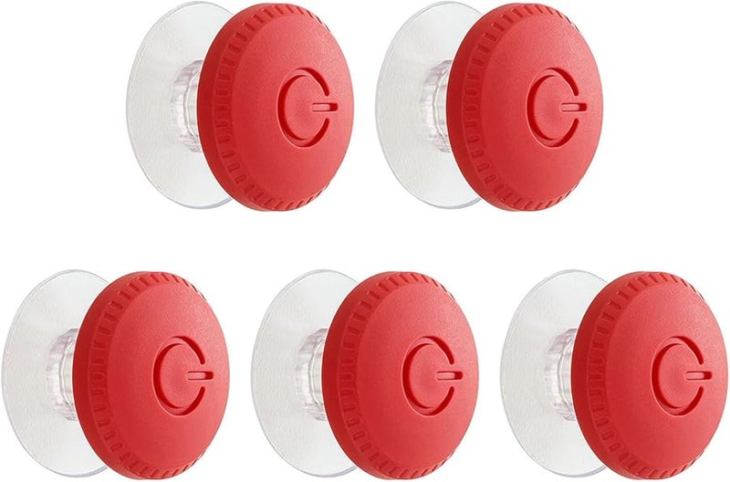 Red Toilet Press Button Sticky Handle 5pcs Water Saving Bathroom Auxiliary Device - Image 5