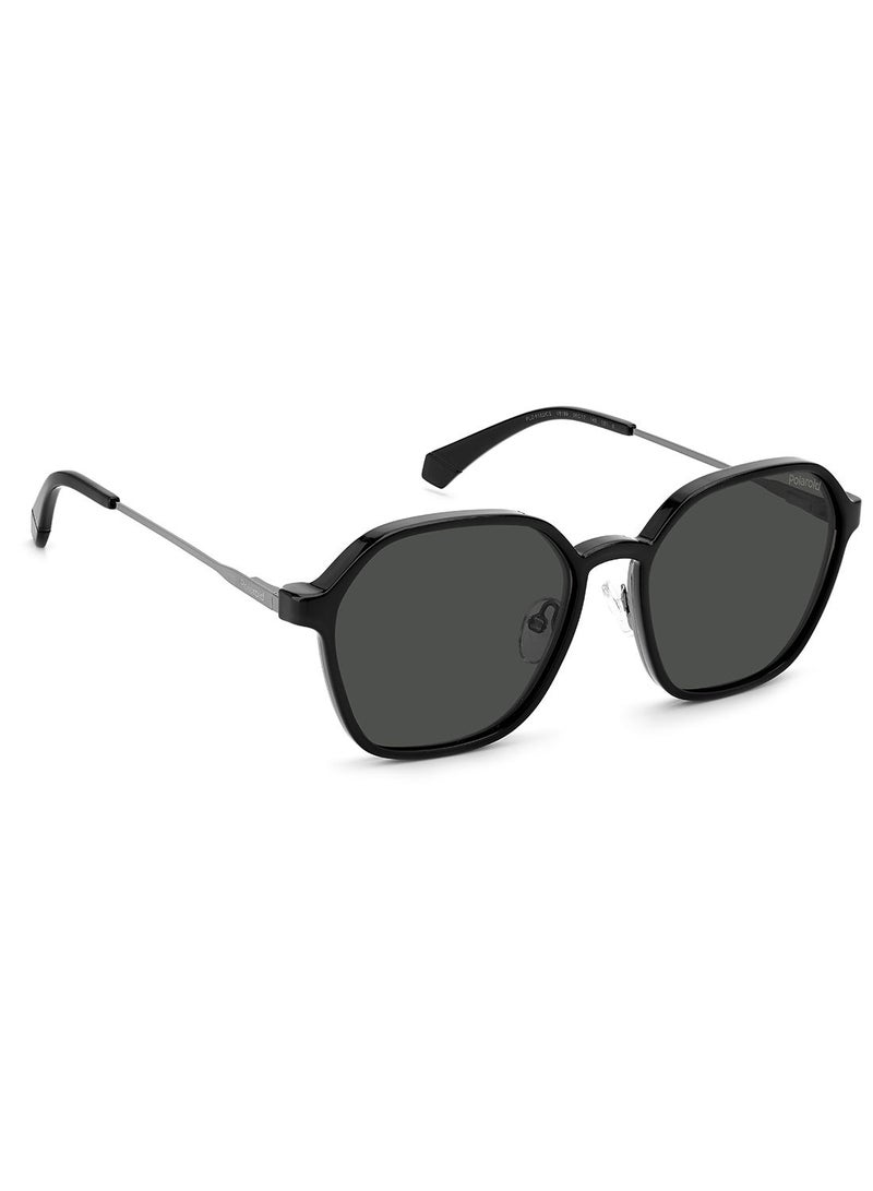 Polaroid Unisex UV Protection Octagonal Sunglasses - Pld 6183/Cs Dkrut Blk 56 - Lens Size: 56 Mm - Image 2