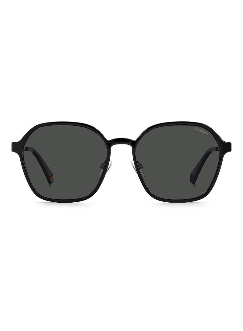 Polaroid Unisex UV Protection Octagonal Sunglasses - Pld 6183/Cs Dkrut Blk 56 - Lens Size: 56 Mm - Image 3