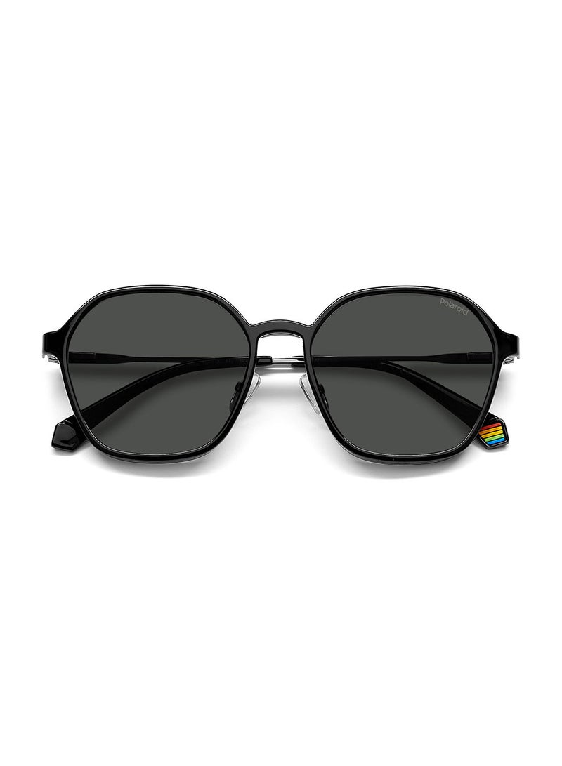 Polaroid Unisex UV Protection Octagonal Sunglasses - Pld 6183/Cs Dkrut Blk 56 - Lens Size: 56 Mm - Image 4