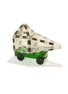 MAGNA-TILES Cars 2 Piece Expansion Set, Green And Yellow, Original 3d Magnetic Building Tiles, For Kids Ages 3+  - Image 4