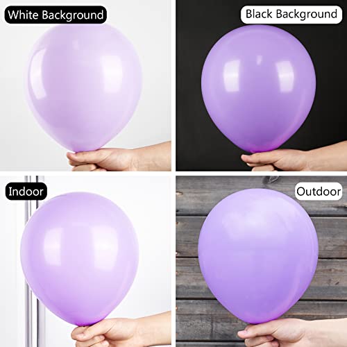 PartyWoo Lavender Balloons 50 pcs 12 Inch Light Purple Pastel Purple Lilac Latex Helium Balloons for Graduation Baby Shower Gender Reveal Birthday Engagement Wedding Party Decorations PurpleQ10 - Image 5