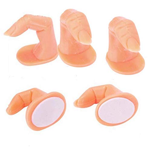 DNHCLL 6PCS Practice Fake Finger Practice Model For Hand Nail Art Training Display DIY Decoration Tool - Image 1