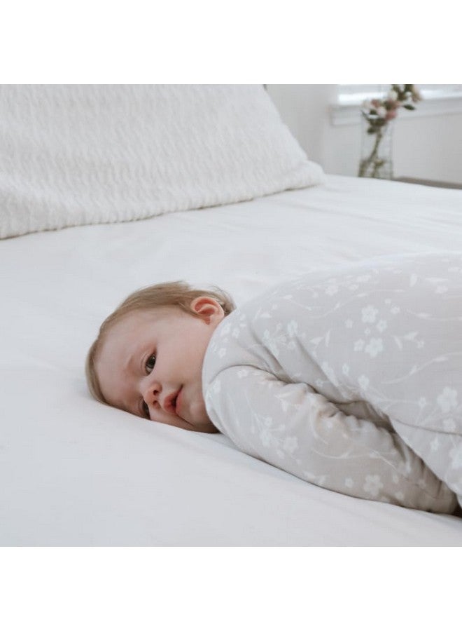 GUNAMUNA Unisex Long Sleeve Sleep Sack, Wearable Sleep Bag for Toddlers and Babies, Soft Rayon, 1.0 TOG, Magnolia, 24-36 Months - Image 3