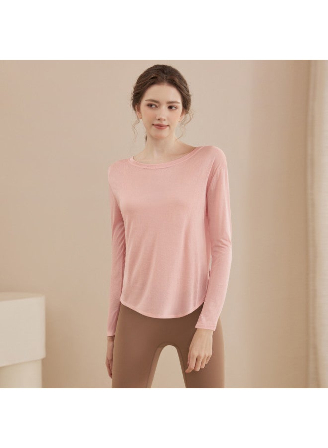 YouYou Backless Yoga Wear Spring And Autumn Women's Long Sleeve New Professional Pilates Loose Fitness Casual Sports Shirt - Image 5