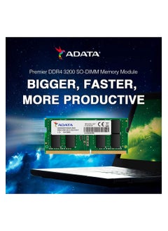 ADATA XPG Premier 16GB Single DDR4 3200Mhz CL22 PC4-25600 260-Pin SODIMM Memory RAM Single (AD4S320016G22-SGN)  - Image 1