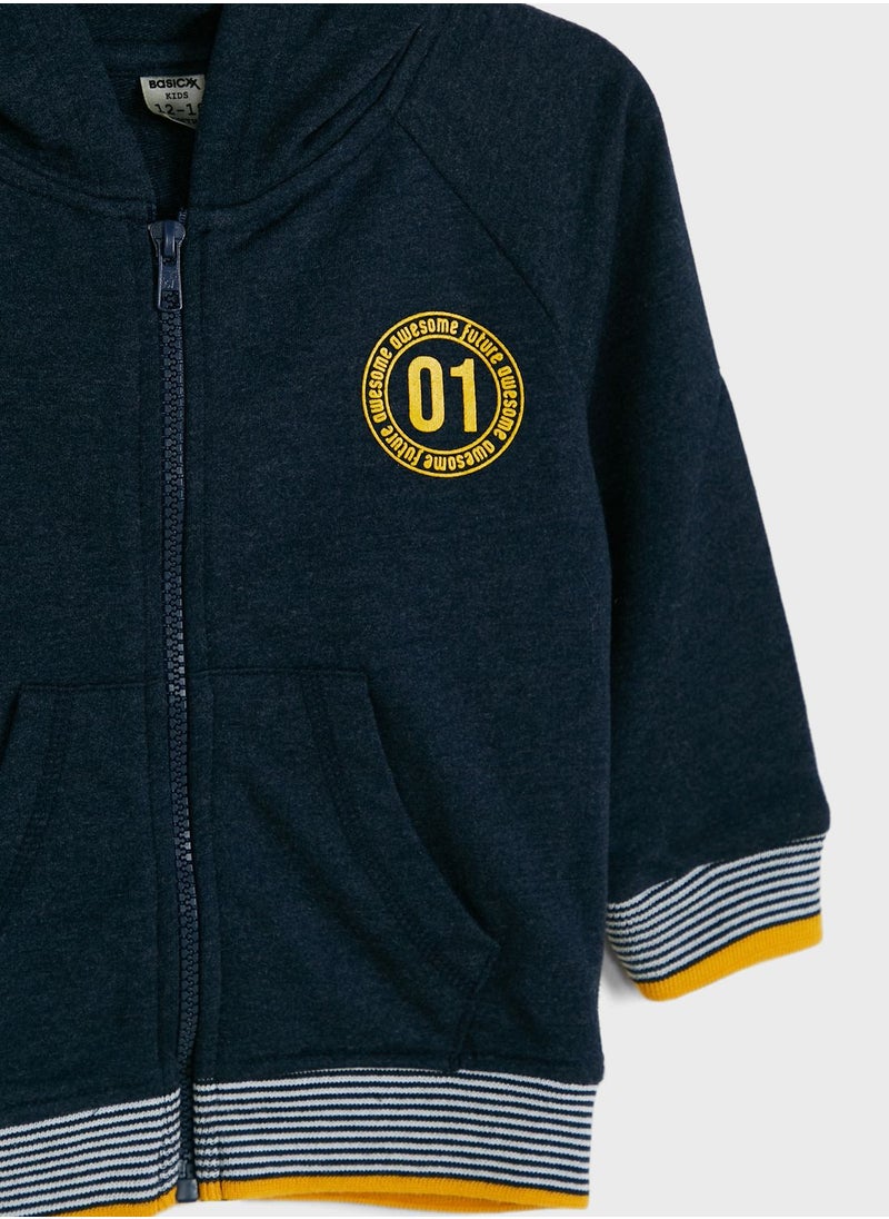 Basicxx - Infant Knitted Hoodie - Image 1