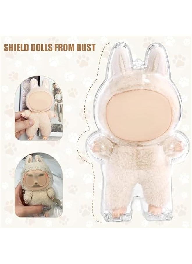 Arabest Protective Case for LABUBU, High Clear Case Cover for Labubu Doll, Acrylic Display Box with Keychains (Doll Not Include)  - Image 4